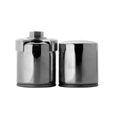 MotorFactory Chrome Oil Filter Fit For Harley Big Twins Models 1999-UP